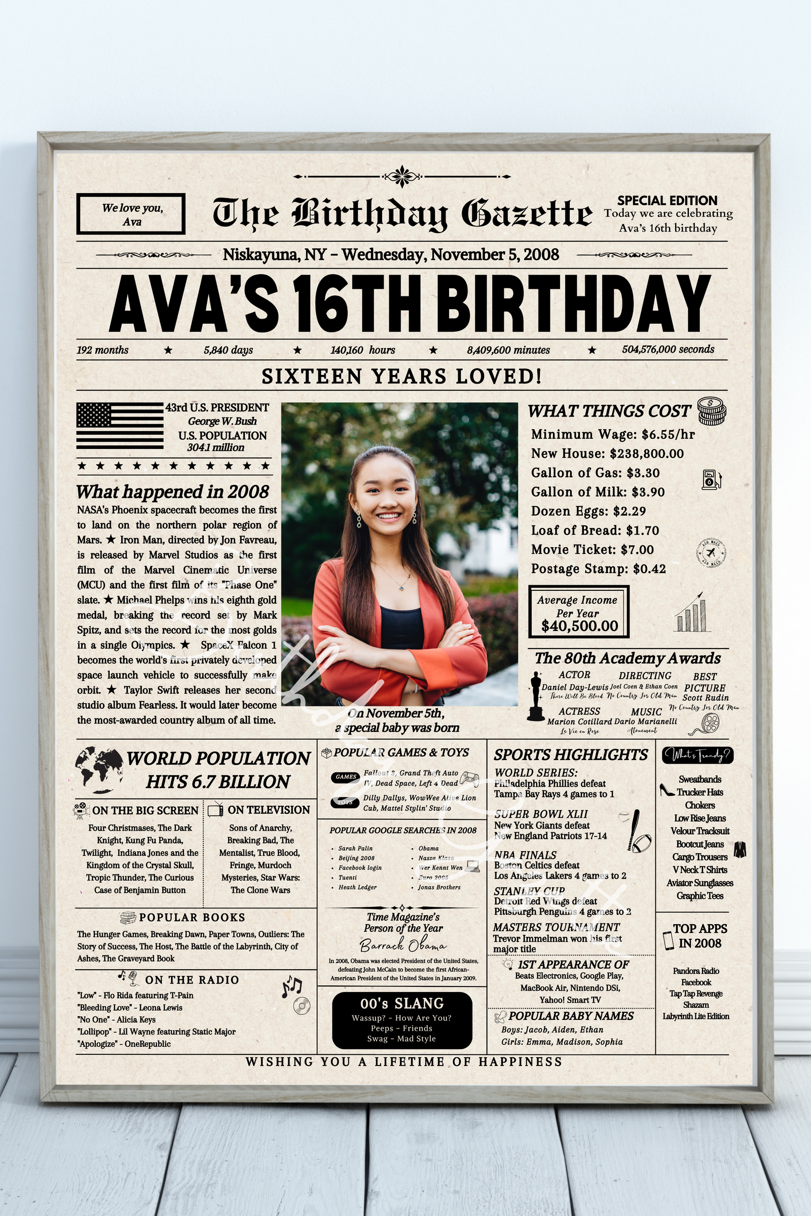 personalized birthday newspaper personalized birthday newspaper