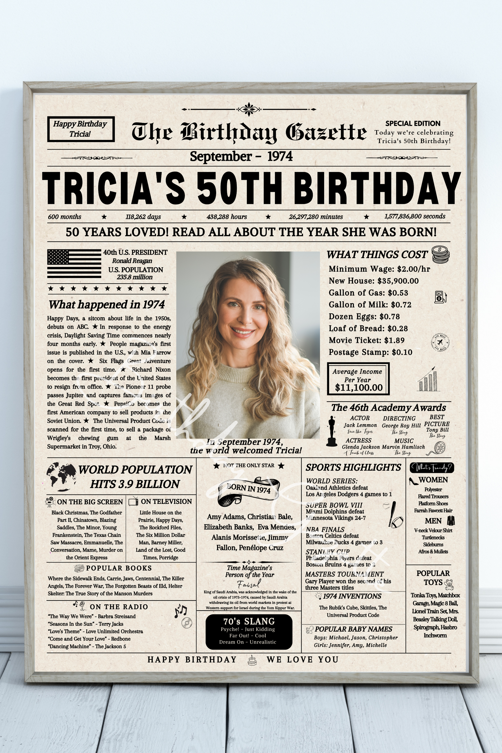 personalized birthday newspaper personalized birthday newspaper