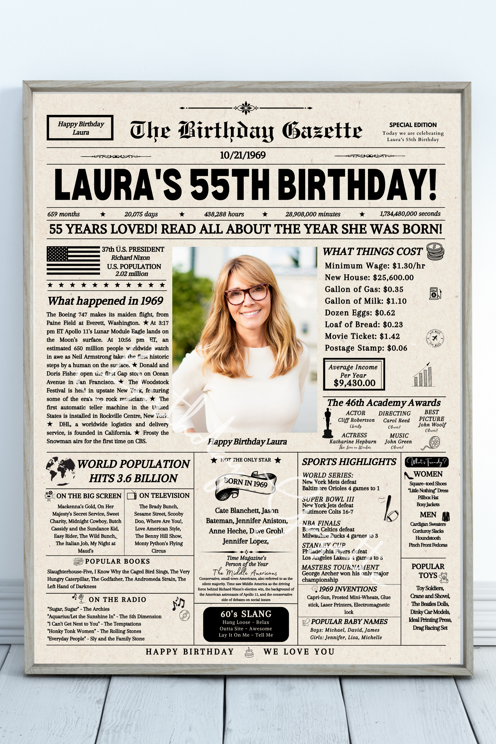 personalized birthday newspaper personalized birthday newspaper