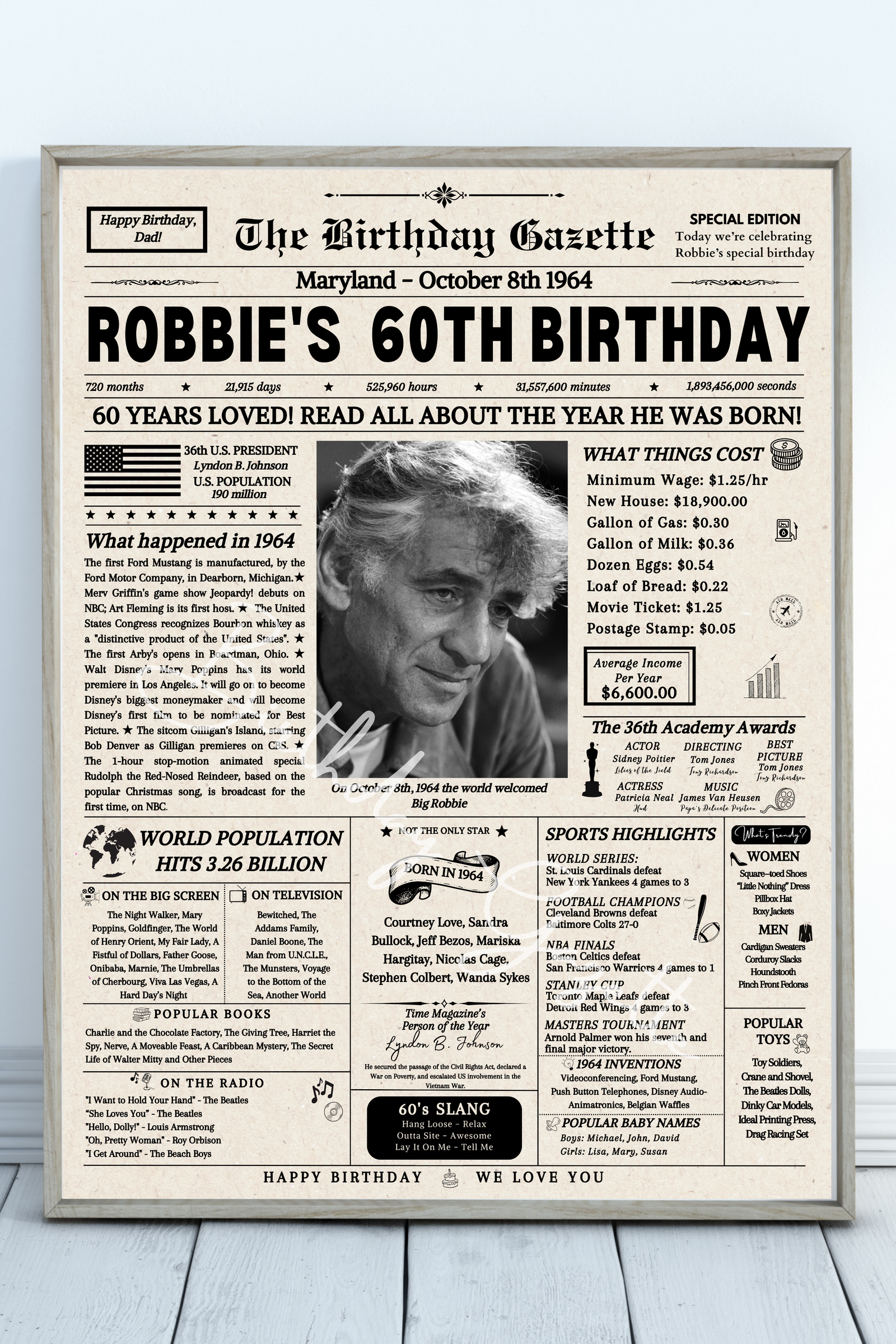 personalized birthday newspaper personalized birthday newspaper