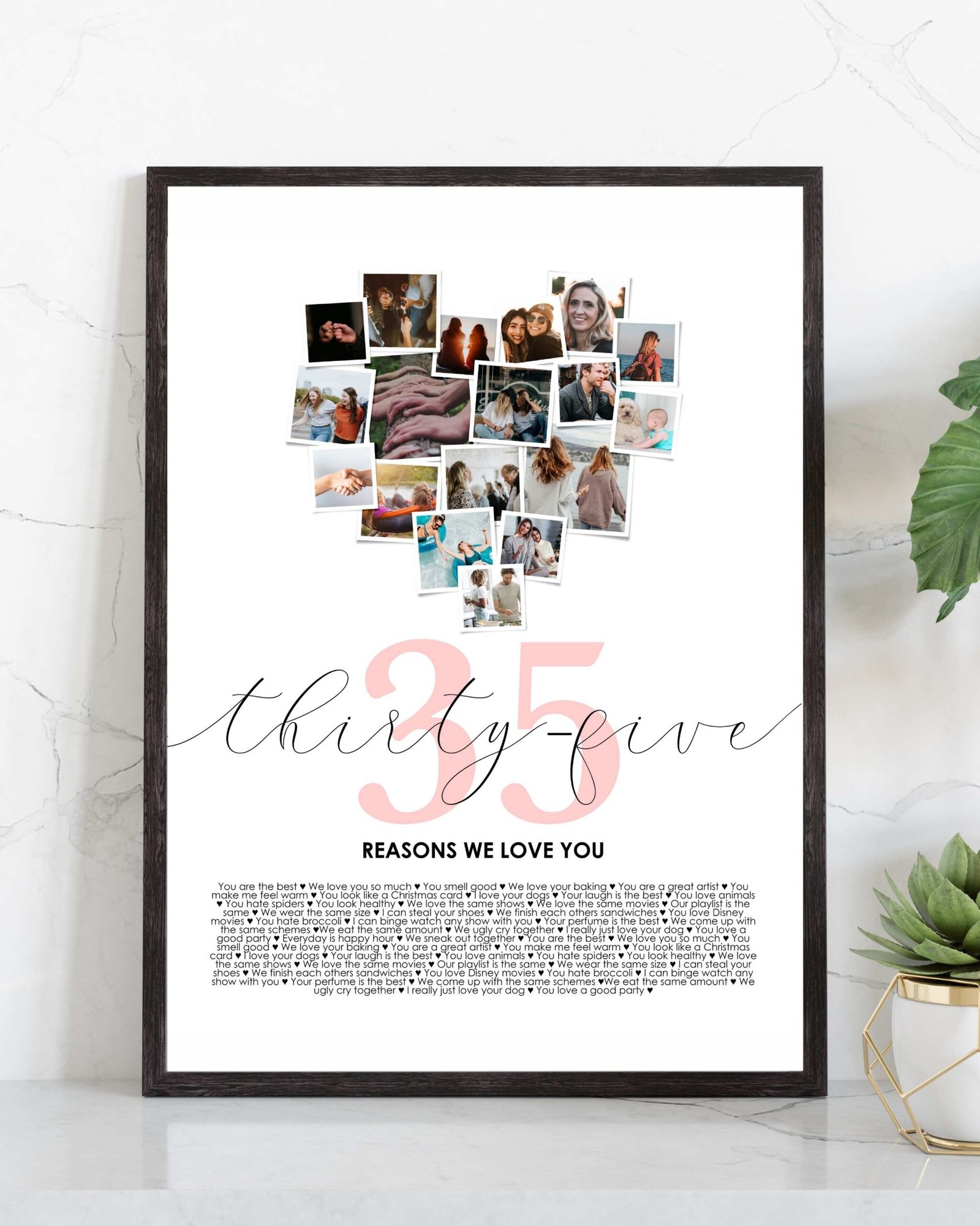 35 reasons we love you print 35 reasons we love you print