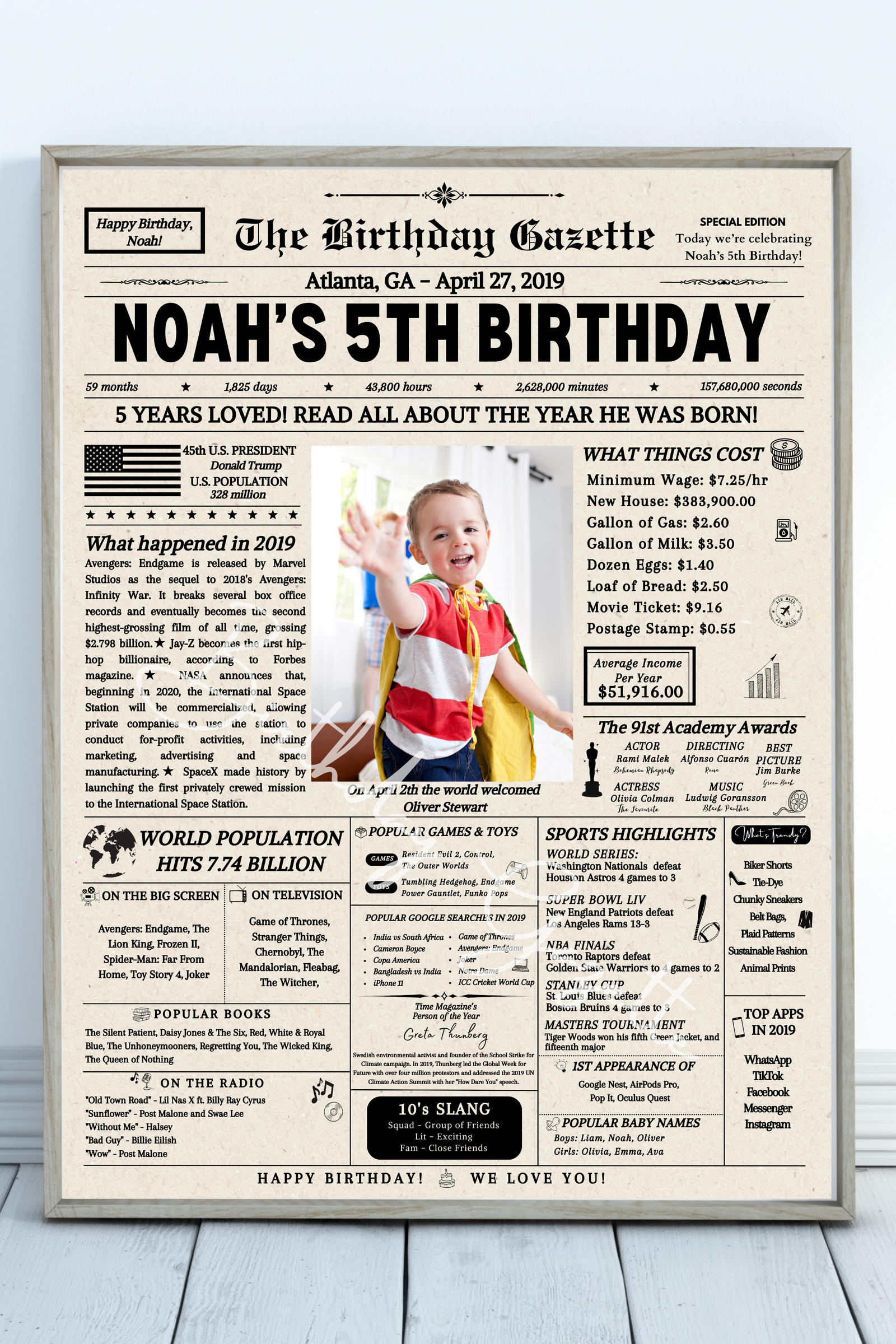 personalized birthday newspaper personalized birthday newspaper