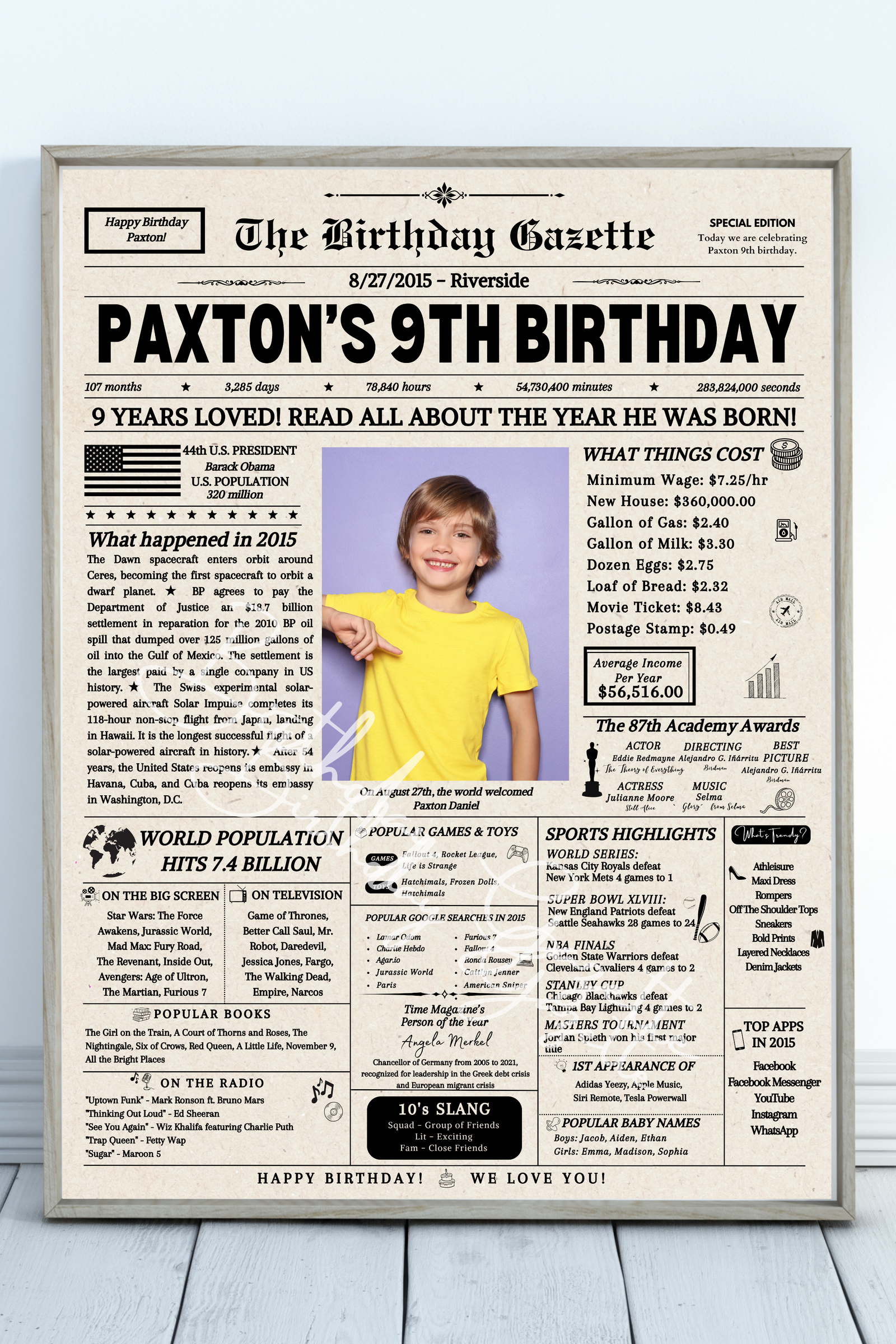 personalized birthday newspaper personalized birthday newspaper
