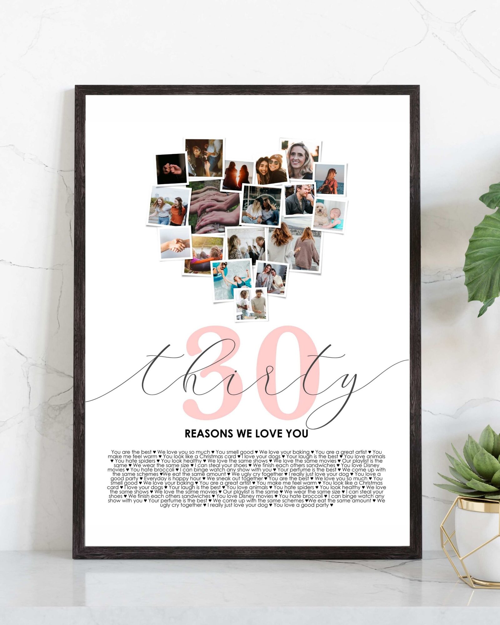 30 reasons we love you print 30 reasons we love you print