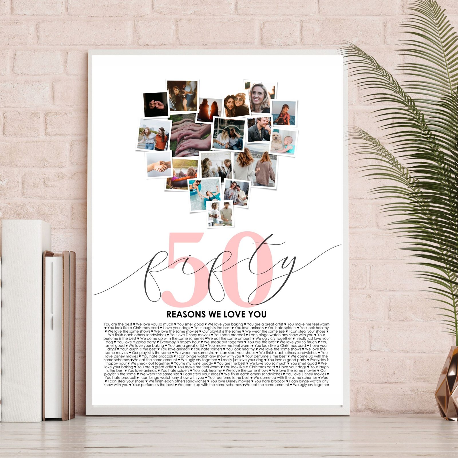 50 reasons why we love you print 50 Reasons Why We Love You