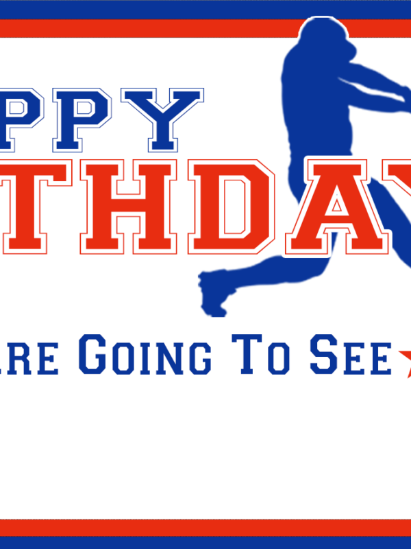 Baseball Game Ticket Birthday - Print And Give A Ticket