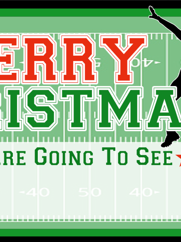 Christmas Football Game Gift Ticket - Print And Give A Ticket