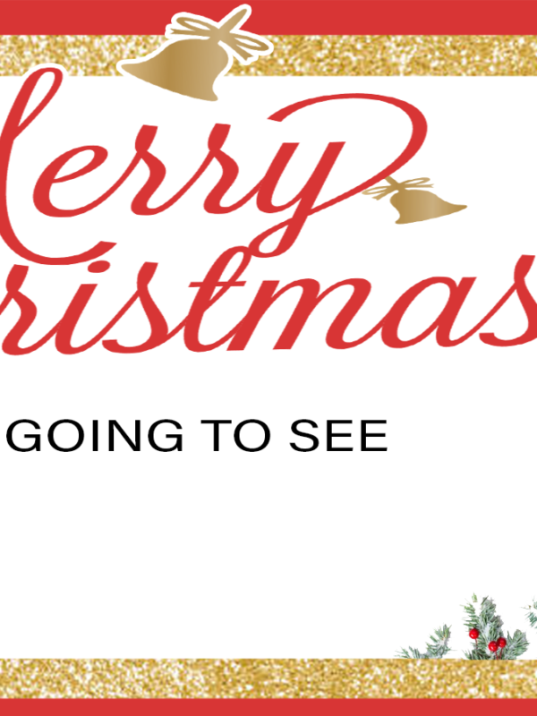 Christmas Gift Concert Ticket (Red) - Print And Give A Ticket