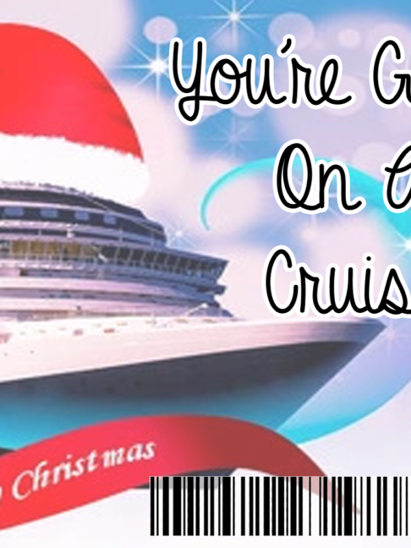 Christmas Cruise Boarding Pass - Print And Give A Ticket