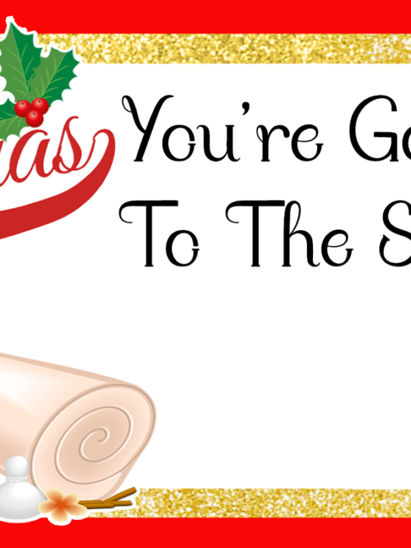 Day Spa Christmas Gift - Print And Give A Certificate