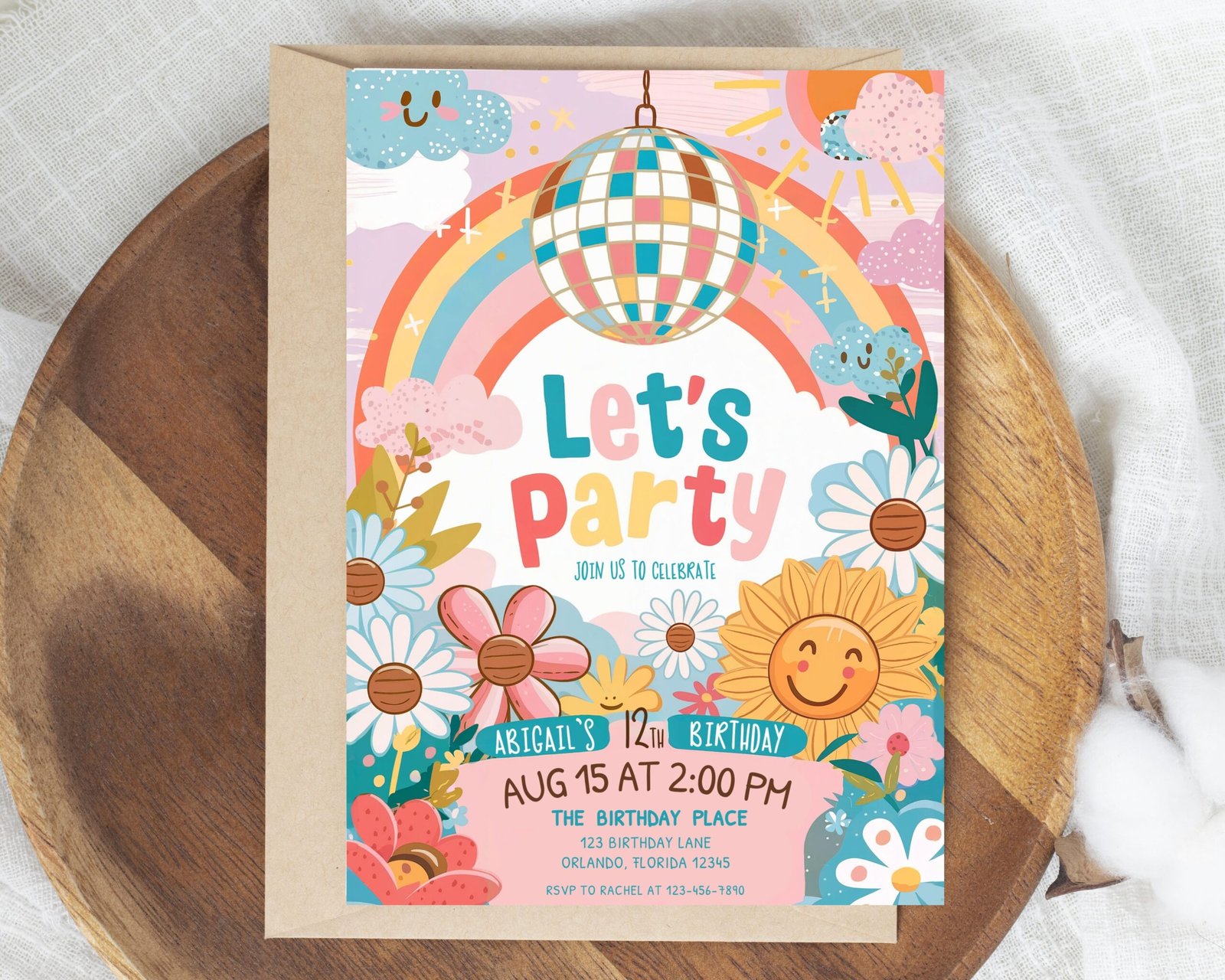 Groovy Birthday Invitation Groovy Birthday Invitation