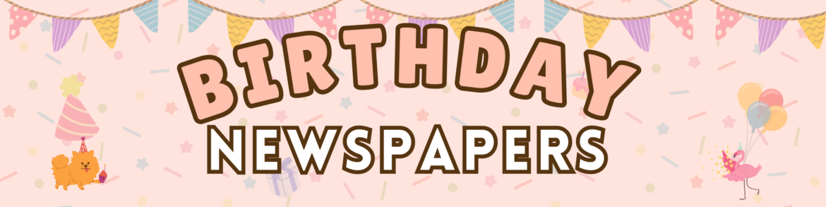 Personalized Birthday Newspapers