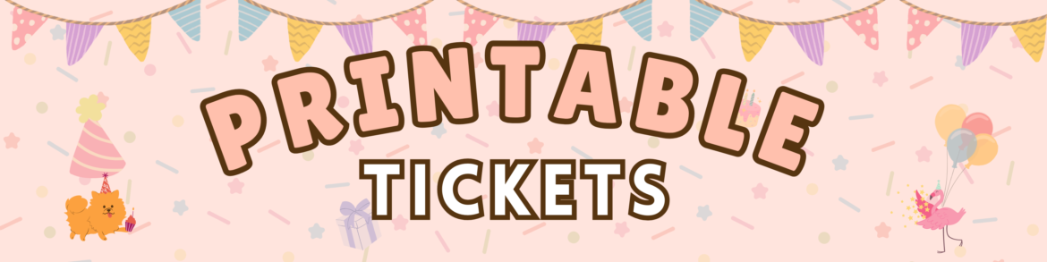 Printable Ticket Template Printable Ticket Template