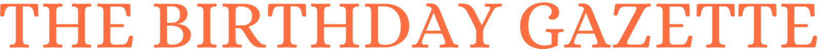 The Birthday Gazette