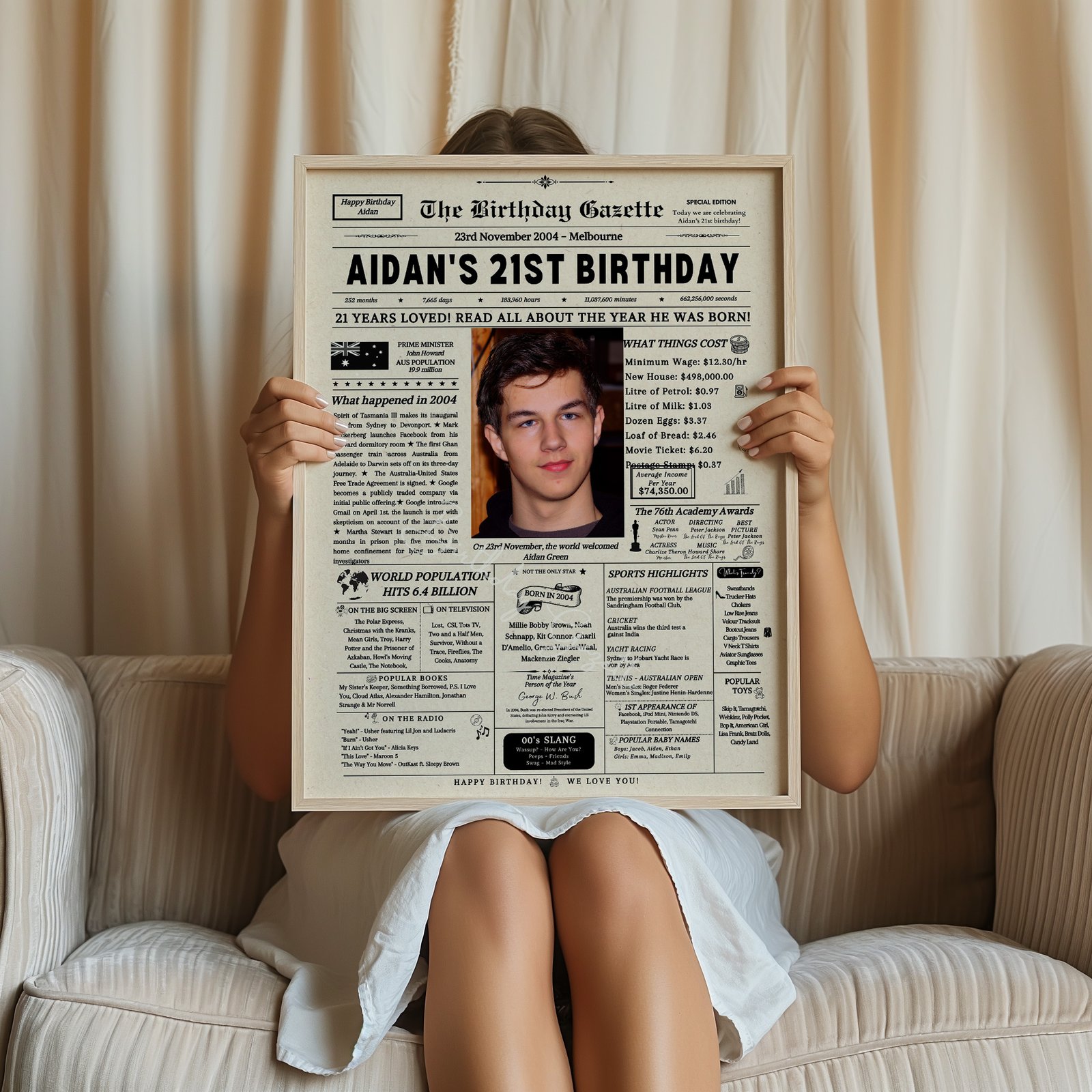 21st Birthday Newspaper Australia 21st Birthday Newspaper Australia