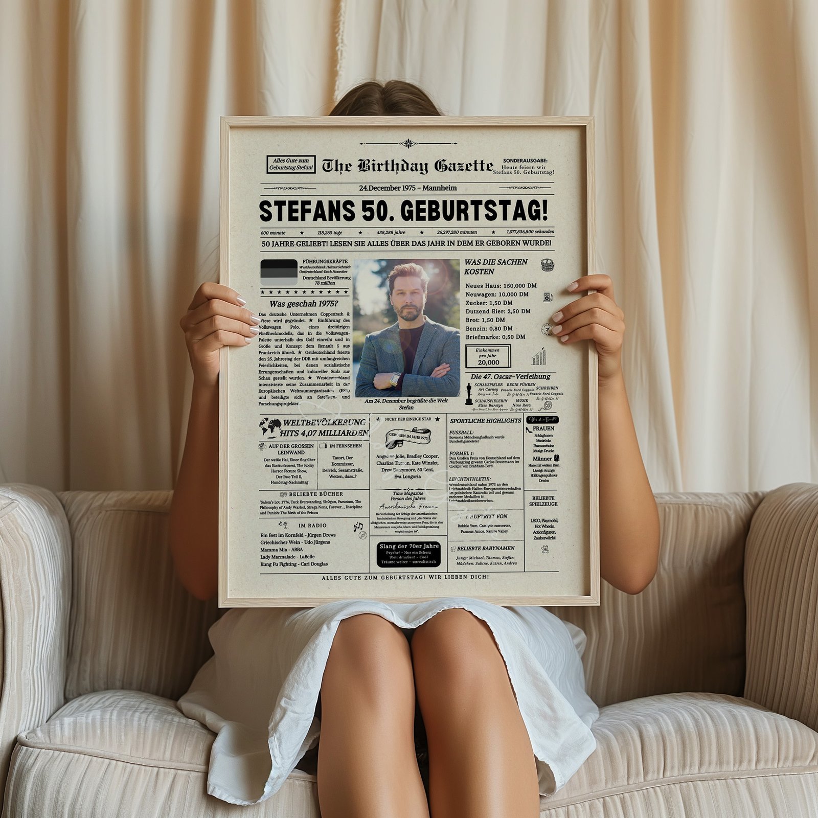 50th Birthday Newspaper Germany 50th Birthday Newspaper Germany