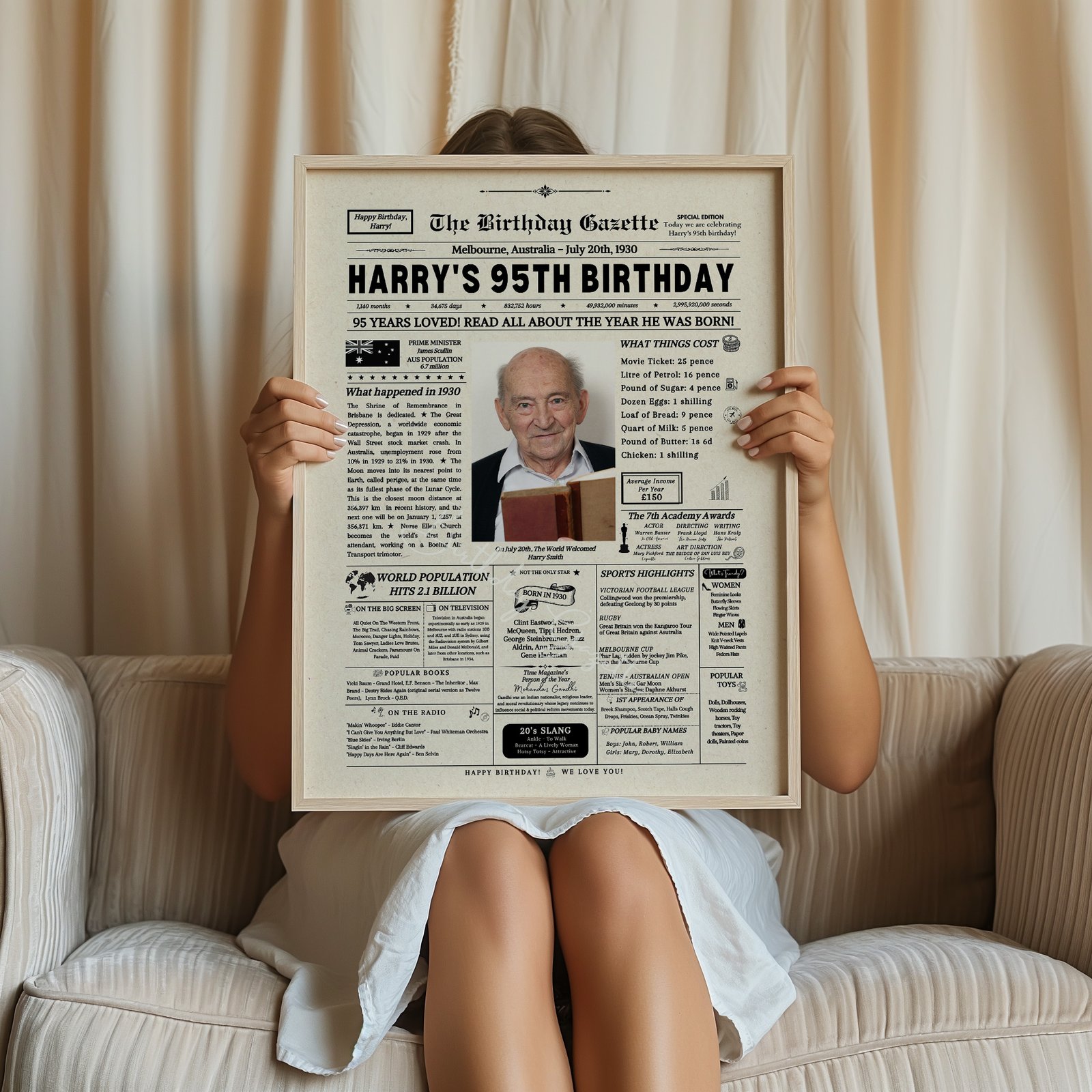 95th Birthday Newspaper Australia 95th Birthday Newspaper Australia