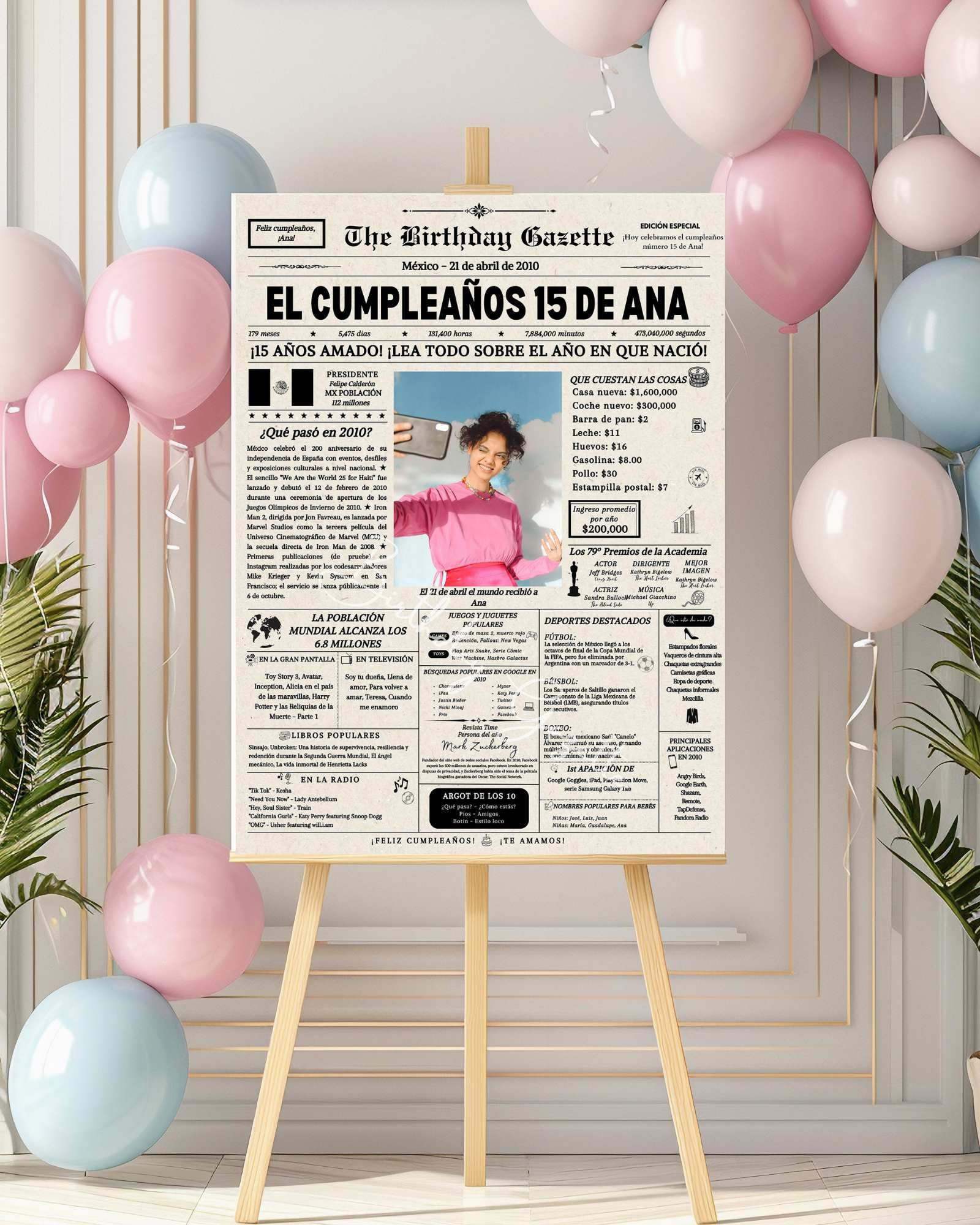 15th Birthday Newspaper Mexico 15th Birthday Newspaper Mexico